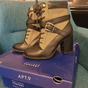 Apt 9 olive/black boots